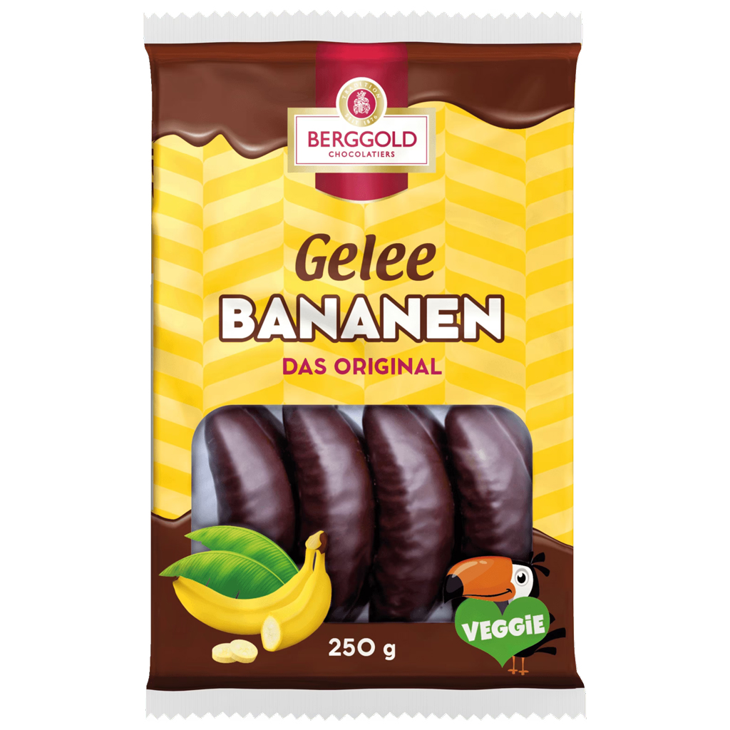 Berggold Chocolate Covered Jelly Bananas 20/8.82oz
