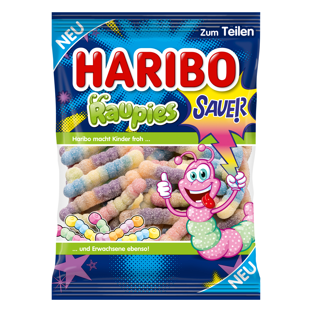 Haribo – Germany – Caterpillars Fizz 14/5.64oz