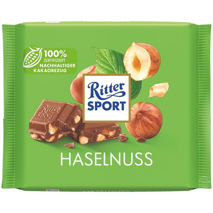 Ritter Chocolate With Hazelnut Pieces 12/3.5oz