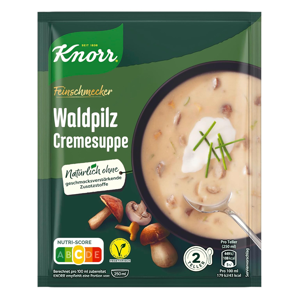 Knorr Feinschmecker Creamy Wild Mushroom Soup 16/1.69oz
