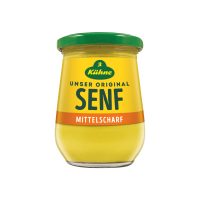 Kuehne Medium Hot Mustard Glass Jar 10/8.45fl.oz