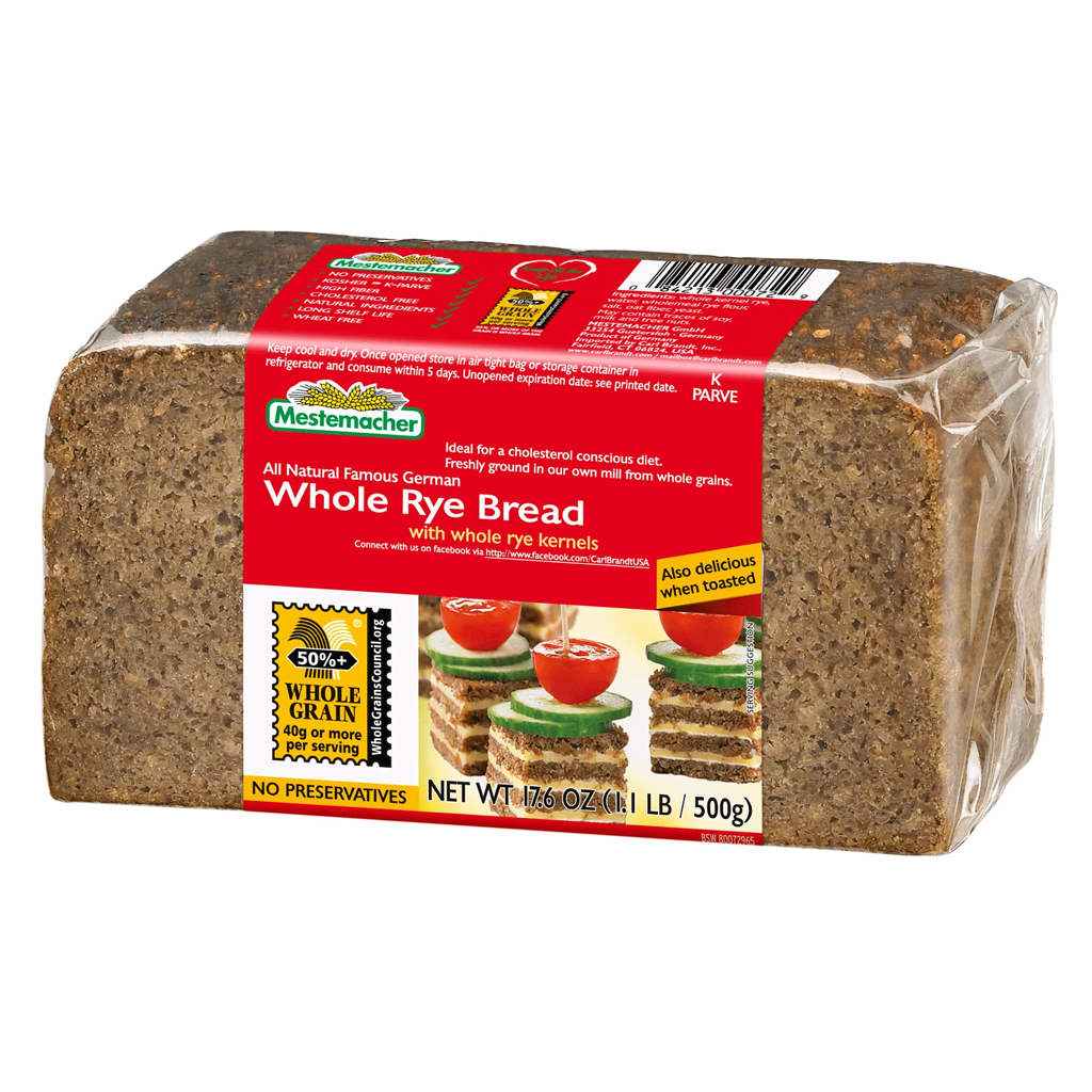 Mestemacher Whole Rye Bread 12/17.6oz