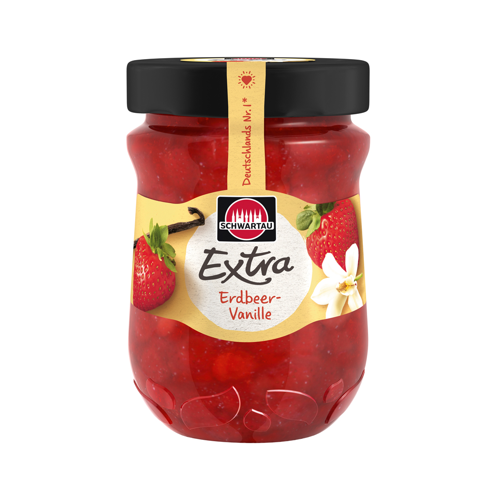 Schwartau Extra Strawberry-Vanilla Jam 8/12oz