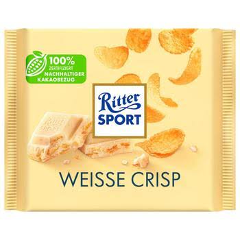Ritter White Chocolate Crispy 10/3.5oz