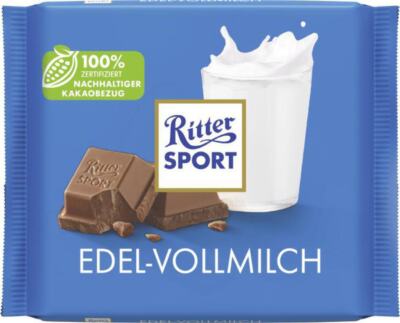 Ritter Whole Milk Chocolate 12/3.5oz