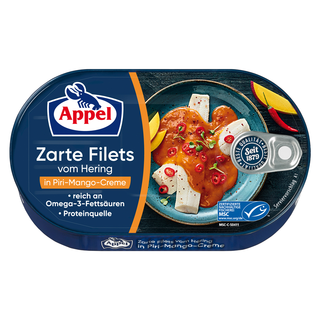 Appel Herring Fillets in Piri-Mango Sauce 10/7.05oz