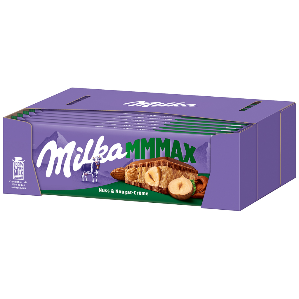 Milka Mmmax Hazelnut-Nougat-Cream 13/10.6oz