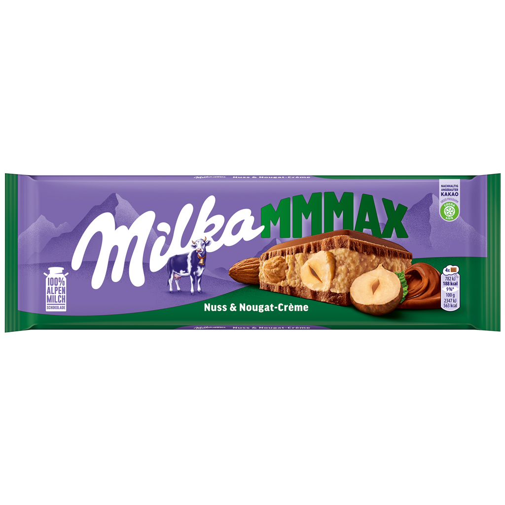 Milka Mmmax Hazelnut-Nougat-Cream 13/10.6oz - Image 2