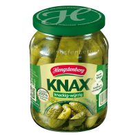 Hengstenberg KNAX Crunchy & Spicy Gherkins Jar 12/24.3oz
