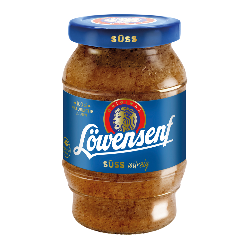 Loewensenf Bavarian Sweet Mustard Jar 12/8.45oz