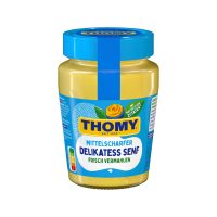 Thomy Delikatess Medium Hot Mustard Jar 12/8.45fl.oz
