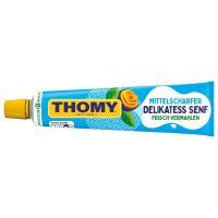 Thomy Delikatess Medium Hot Mustard Squeeze Tube 15/3.38fl.oz