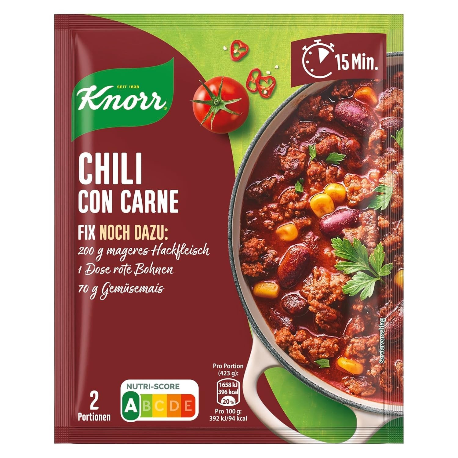 Knorr Seasoning Mix for Chili Con Carne 27/1.16oz