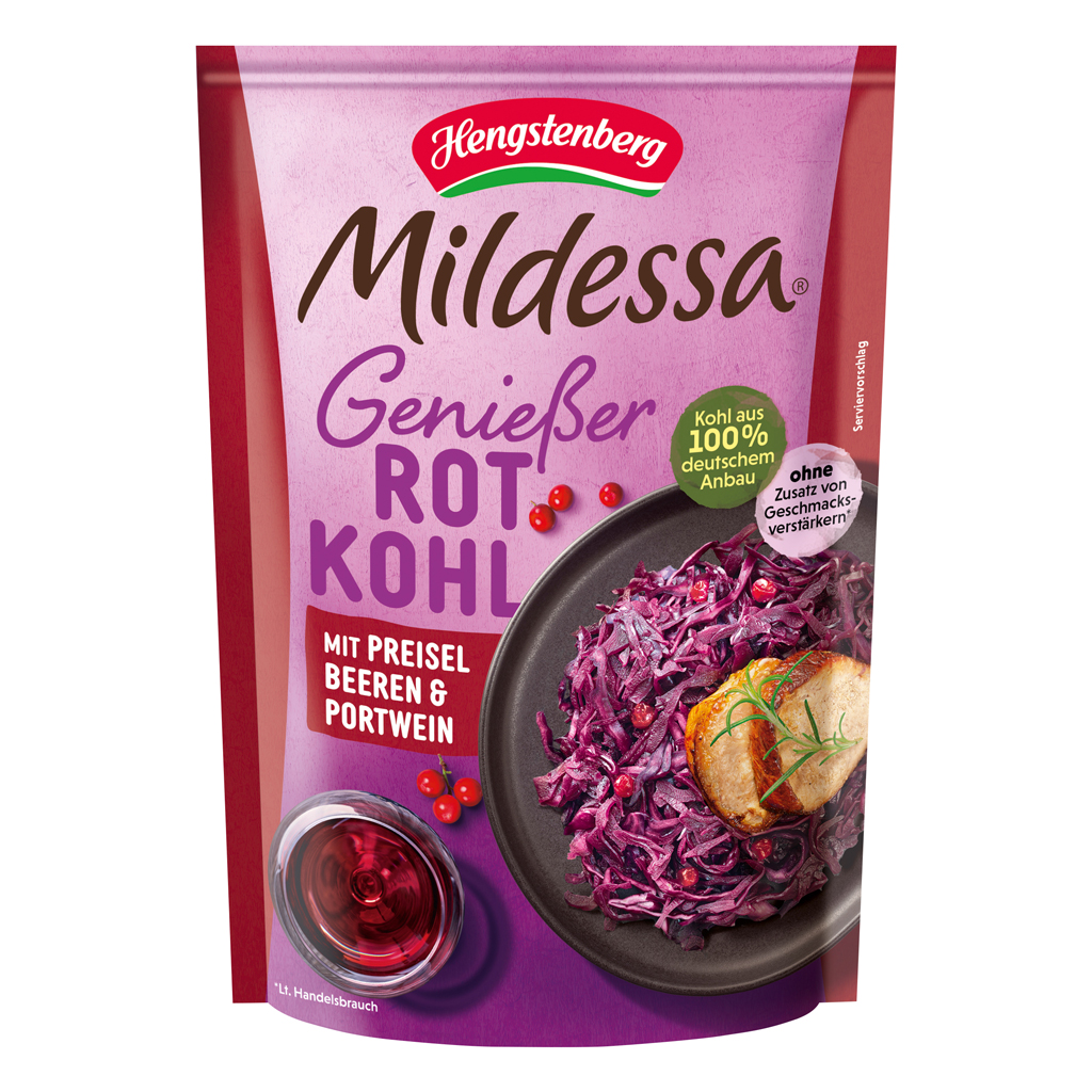 Hengstenberg Mildessa Gourmet Red Cabbage w/ Lingonberries & Port Wine 6/14.1oz