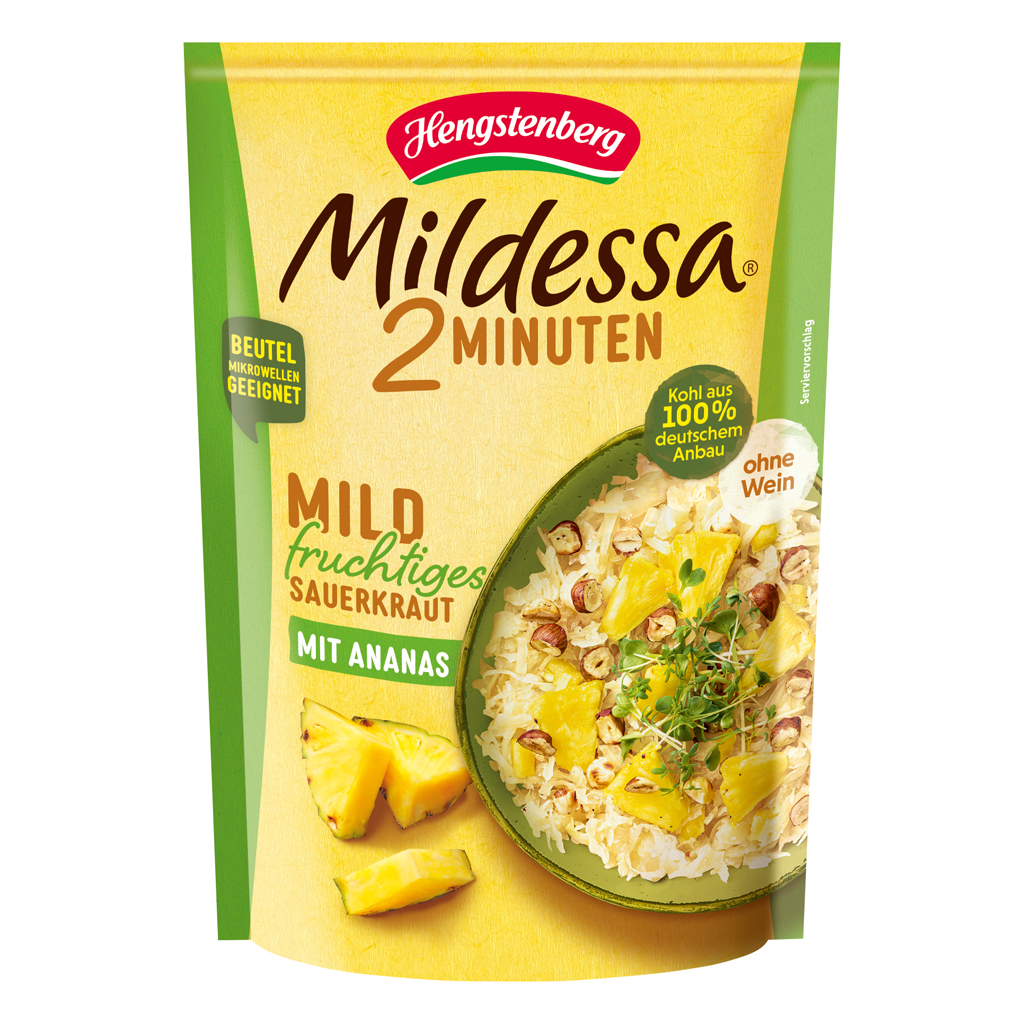 Hengstenberg Mildessa 2 Minutes Fruity Sauerkraut w/ Pineapple 6/14.1oz