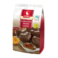 Weiss Filled Soft Gingerbread Hearts w/ Dark Chocolate Coating 36/5.29oz