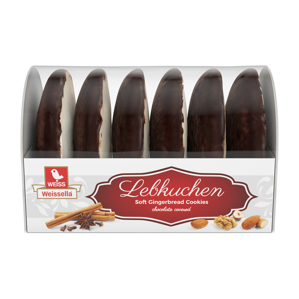 Weiss Weissella Dark Chocolate Covered Gingerbread Cookies 30/7.05oz