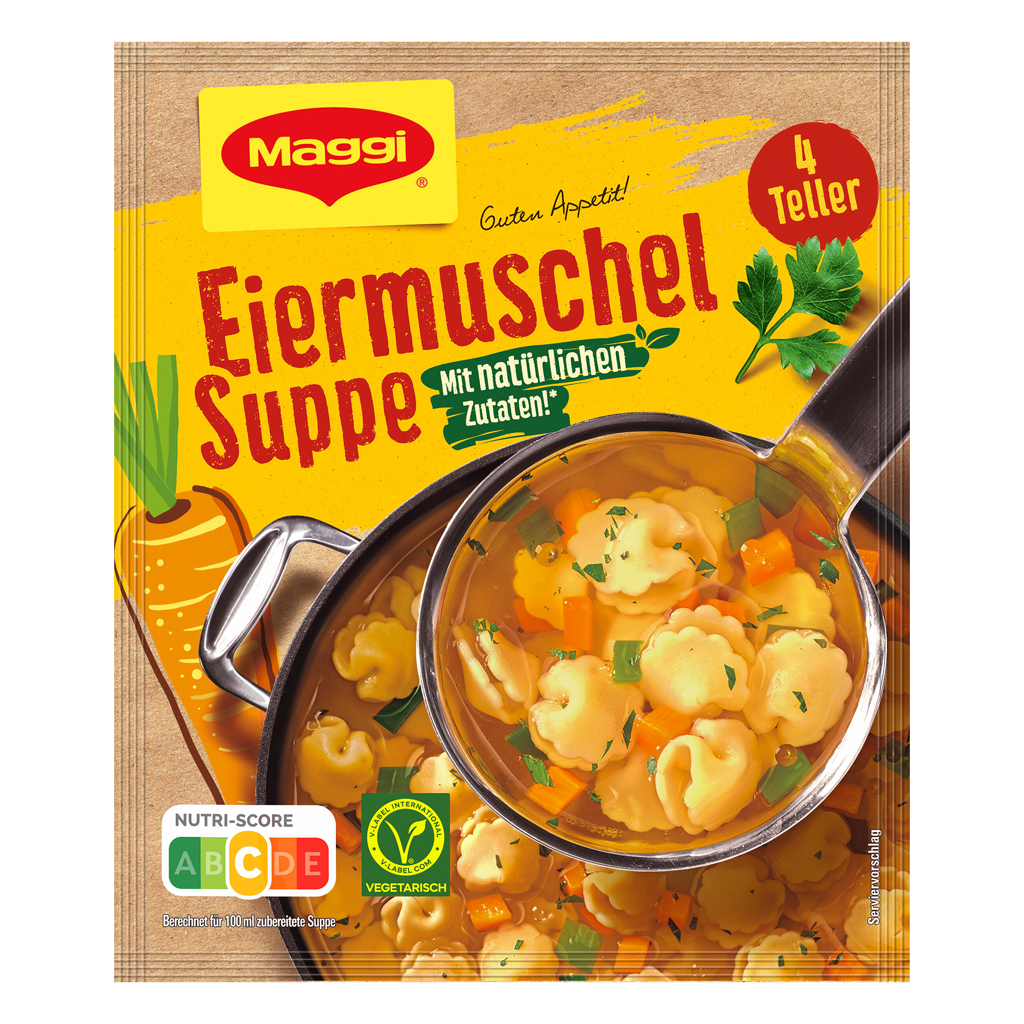 Maggi Guten Appetit Egg Clam Shell Soup 10/1.80oz