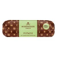 Niederegger Dark Chocolate Covered Marzipan Loaf „Pistachio“ 15/4.41oz