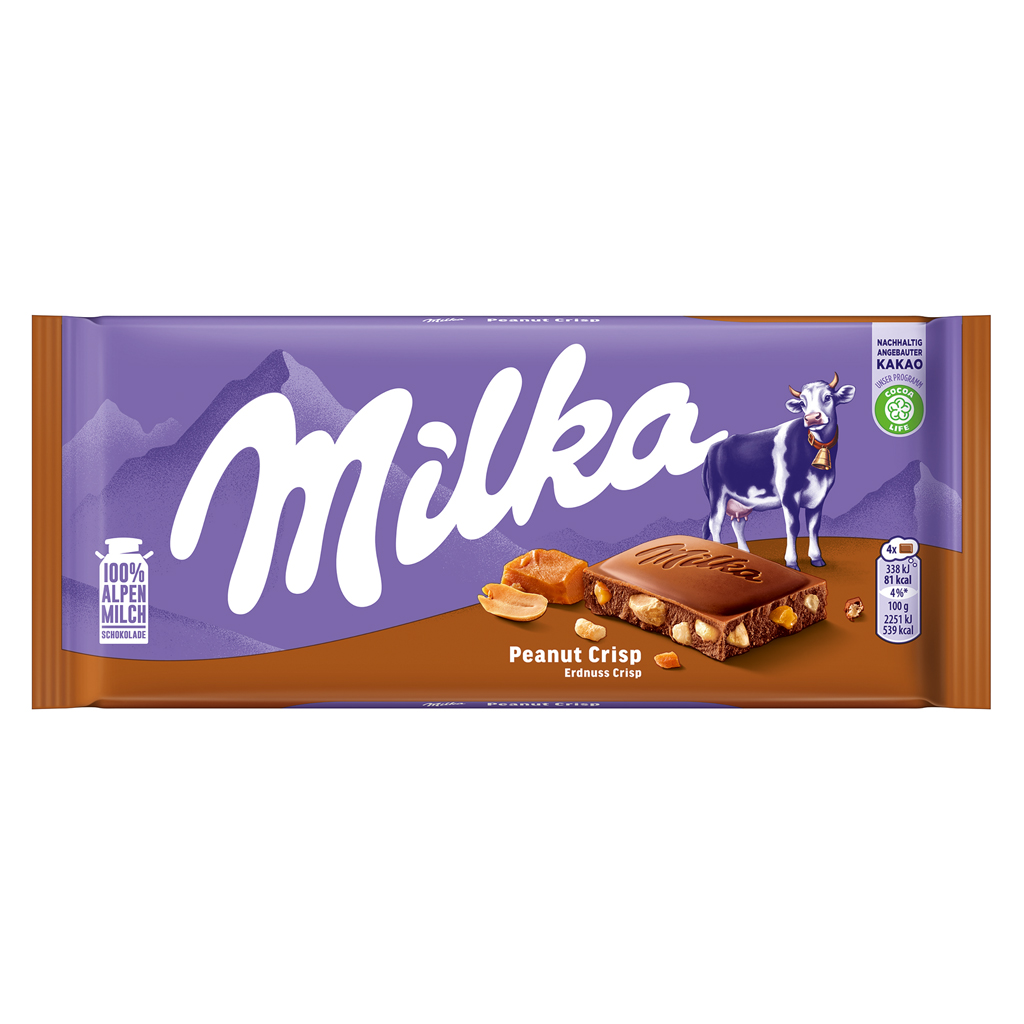 Milka Peanut Crispy Caramel 24/3.17oz - Image 2