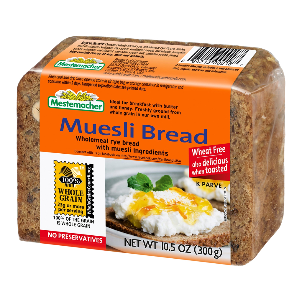 Mestemacher Muesli Bread 9/10.6oz
