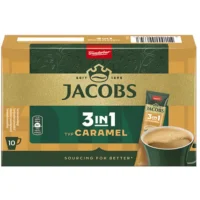 Jacobs 3 in 1 Caramel Instant Coffee Sticks 10/7.8oz
