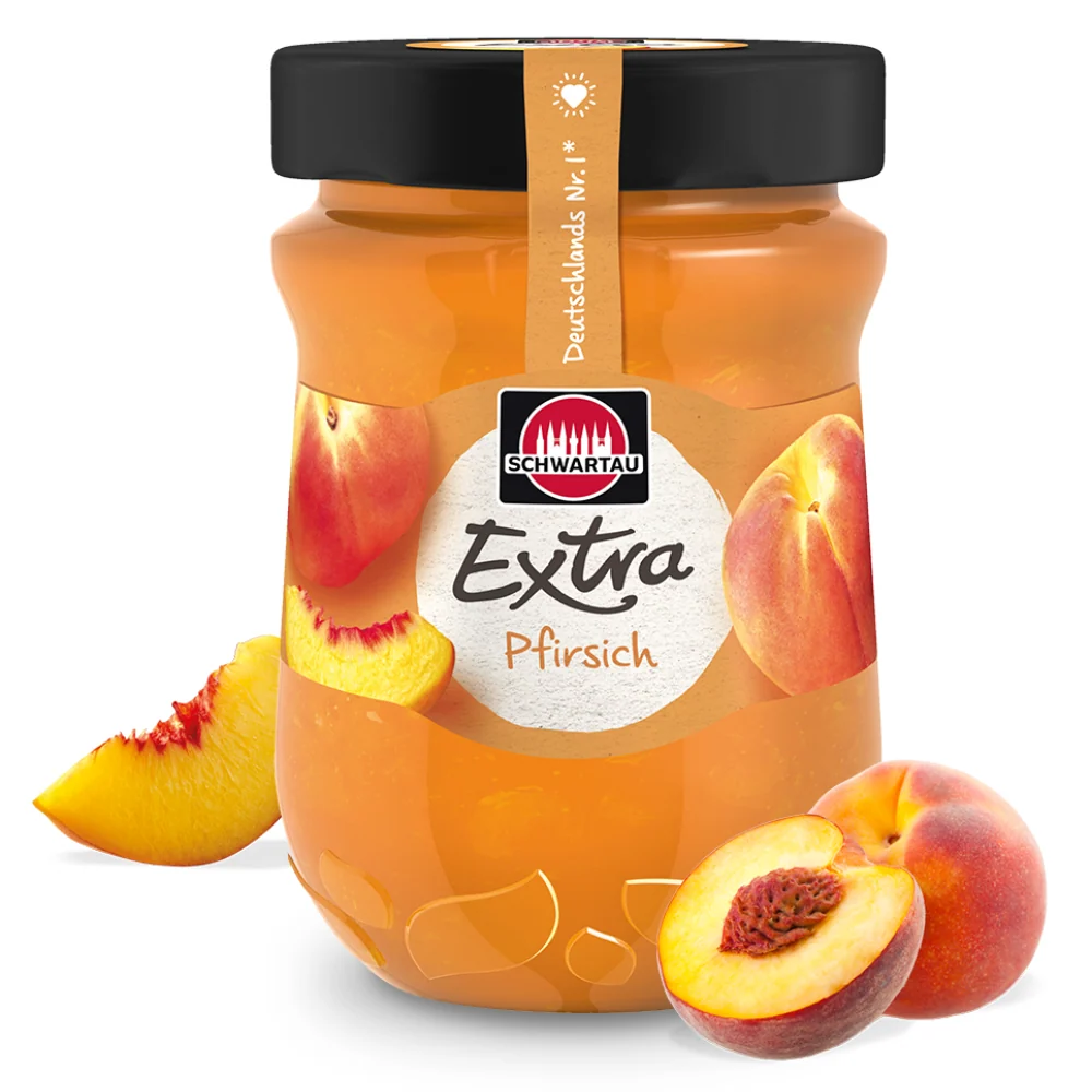Schwartau Extra Peach Jam 8/12oz