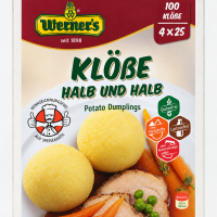 Werner's Potato Dumpling Half and Half 4/2lbs